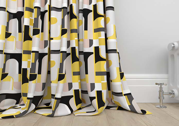 Archways, Yellow - Made to Measure Curtains - Image 6